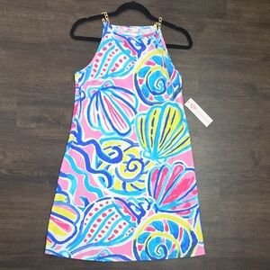 Aryeh Multicolor Seashell Print Dress